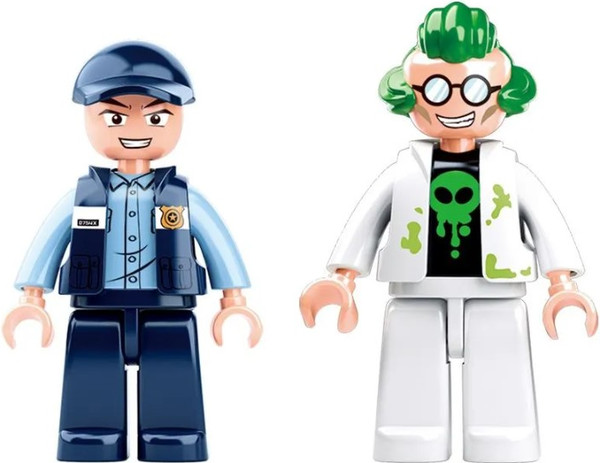 Изображение товара Конструктор Sluban Полиция. Погоня на бронеавтобусе / RC-M38-B0652 (117эл)