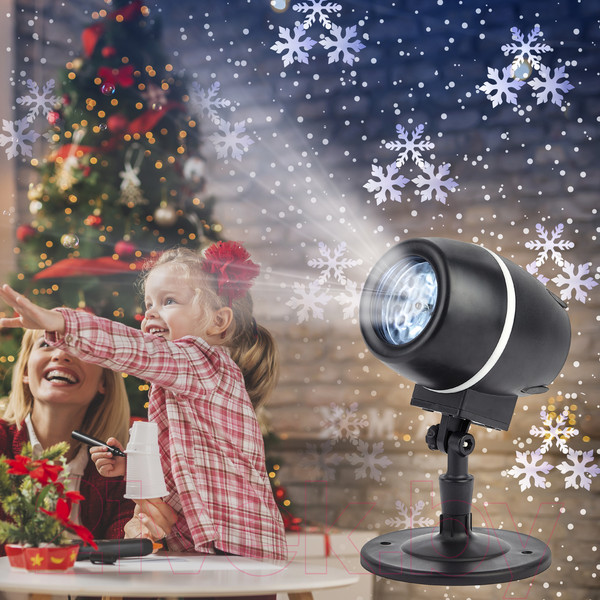 Изображение товара Лазерный проектор ЭРА Снежный вальс ENIOP-08 / Б0047979