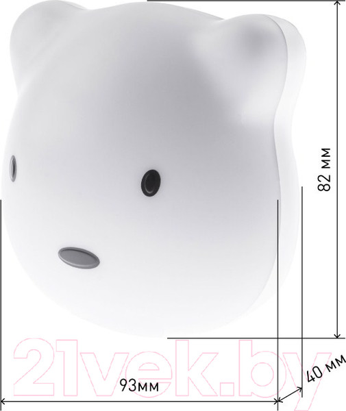 Изображение товара Ночник ЭРА NLED-465-1W-W / Б0049341 (белый)