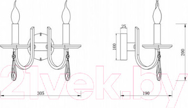Изображение товара Бра Freya Forte FR1006WL-02N