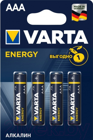 Изображение товара Комплект батареек Varta Energy LR03 / 04103213414 (4шт)