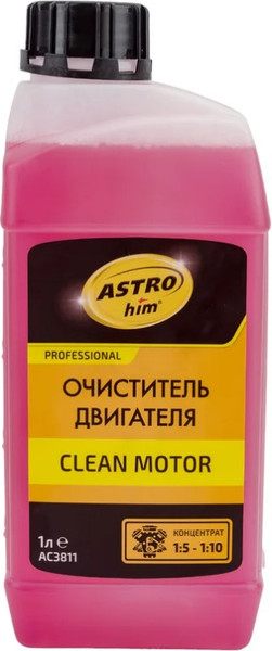 Изображение товара Очиститель двигателя ASTROhim Clean Motor концентрат 1:5-1:10 / Ас-3811 (1л)