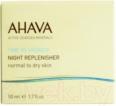 Изображение товара Крем для лица Ahava Time To Hydrate Ночной восстан-щий для нормальной и сухой кожи (50мл)