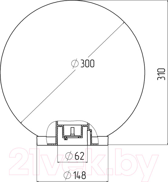 Изображение товара Светильник уличный ЭРА НТУ 01-100-303 / Б0048058 (золотой)