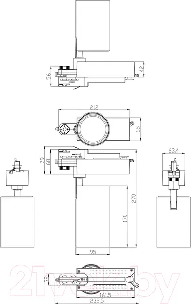 Изображение товара Трековый светильник ЭРА SТR-30-36-40K-B40 / Б0049768 (черный)