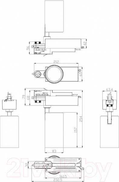 Изображение товара Трековый светильник ЭРА SТR-30-36-40K-B30 / Б0049766 (черный)