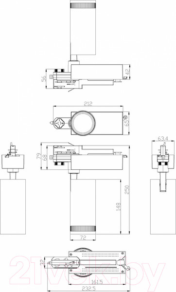 Изображение товара Трековый светильник ЭРА STR-30-99-40K-W30 / Б0049785 (белый)