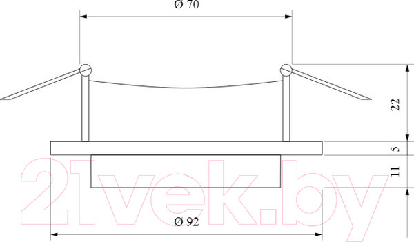 Изображение товара Точечный светильник Elektrostandard 116 MR16 (белый/белый)
