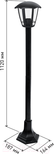 Изображение товара Фонарь уличный ЭРА Валенсия4 НТУ 07-40-002 / Б0051192