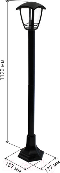 Изображение товара Фонарь уличный ЭРА Валенсия3 НТУ 07-40-004 / Б0051191