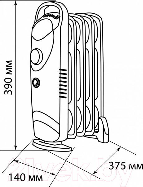 Изображение товара Масляный радиатор TDM SQ2501-0909