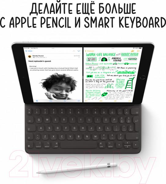 Изображение товара Планшет Apple iPad 9 Gen 10.2 Wi-Fi 64GB A2602 / MK2K3 (серый космос)