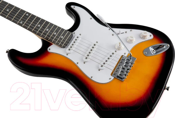 Изображение товара Электрогитара Terris Tpack-1 SB + комбик, чехол, стойка, тюнер (санберст)