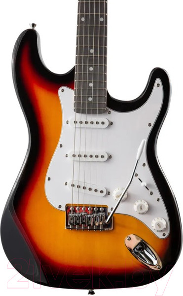 Изображение товара Электрогитара Terris Tpack-1 SB + комбик, чехол, стойка, тюнер (санберст)