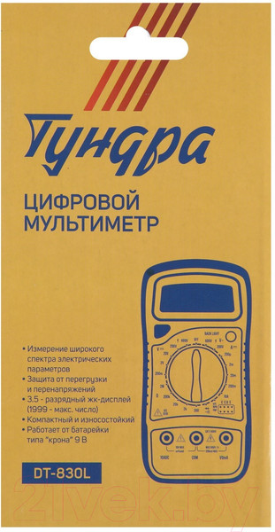 Изображение товара Мультиметр цифровой Tundra 2768104