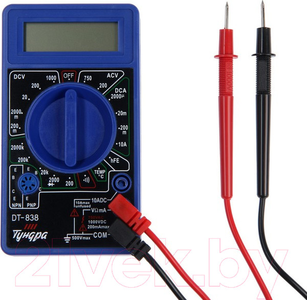 Изображение товара Мультиметр цифровой Tundra DT-838 (1026051)