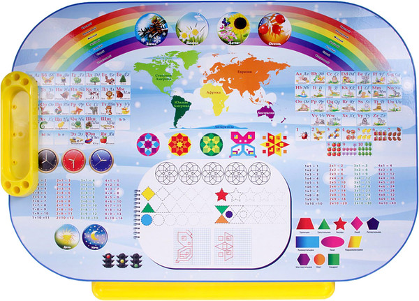 Изображение товара Комплект мебели с детским столом Дэми Дошколенок Блокнот (синий)