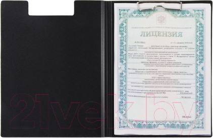 Изображение товара Планшет с зажимом Brauberg Стандарт А4 / 221646 (черный)