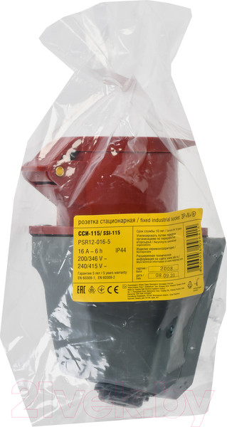 Изображение товара Розетка силовая IEK PSR12-016-5
