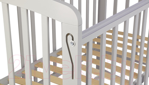 Изображение товара Детская кроватка Polini Kids Simple 304 / 0003109-15 (серый)