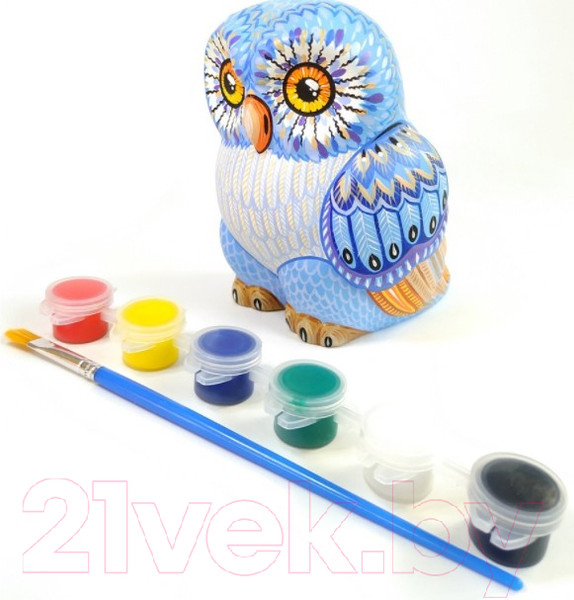Изображение товара Набор для творчества Раскрась и подари Сова / IG-1028