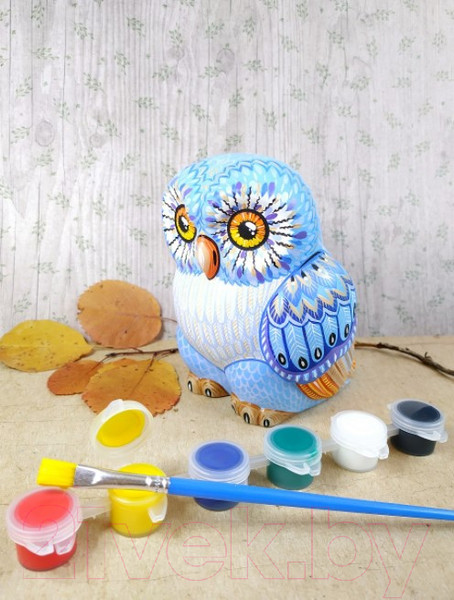 Изображение товара Набор для творчества Раскрась и подари Сова / IG-1028