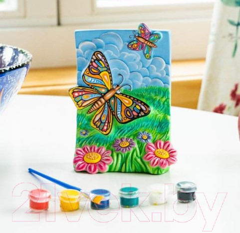 Изображение товара Набор для творчества Раскрась и подари Бабочки / IG-1010