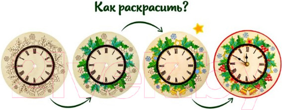 Изображение товара Набор для творчества Magic Moments Часы Новогодние / CL-2