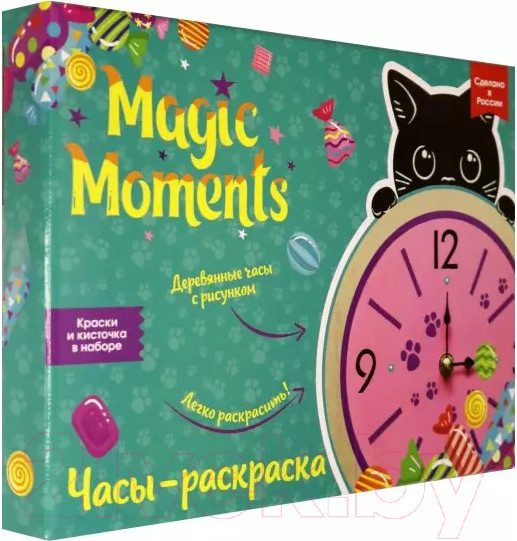 Изображение товара Набор для творчества Magic Moments Часы Котик / CL-4