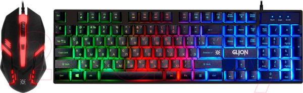 Изображение товара Комплект клавиатура и мышь Defender Glion C-123 RU / 45123