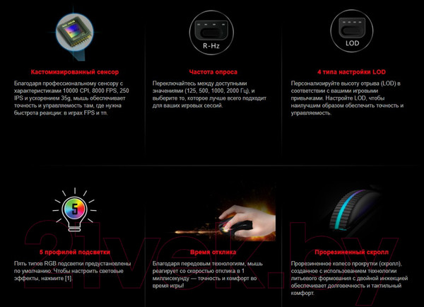 Изображение товара Мышь Bloody W60 Max (красный)