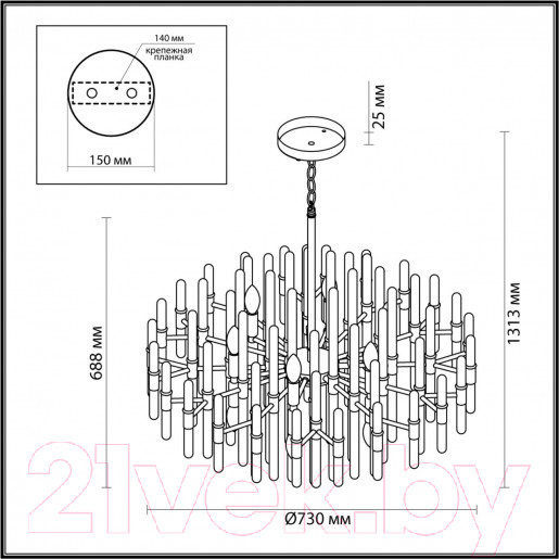 Изображение товара Люстра Odeon Light Stika 4988/12