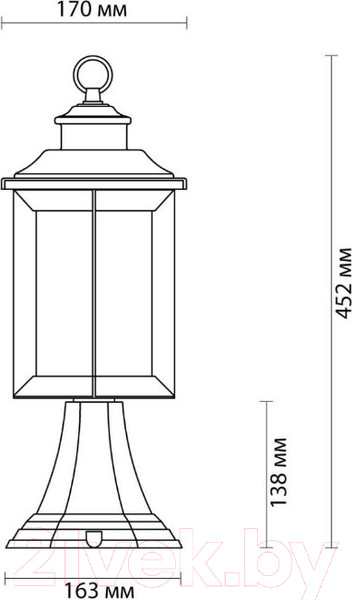 Изображение товара Светильник уличный Odeon Light Mavret 4961/1A