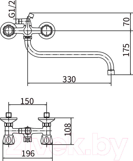 Изображение товара Смеситель Plstart PL2209