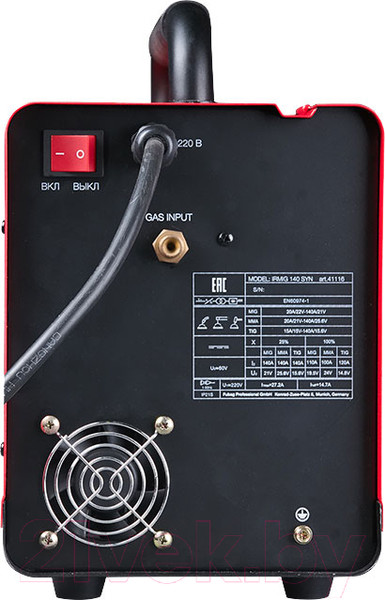 Изображение товара Полуавтомат сварочный Fubag IRMIG 140 SYN+горелка FB 150 3м (41116.1)