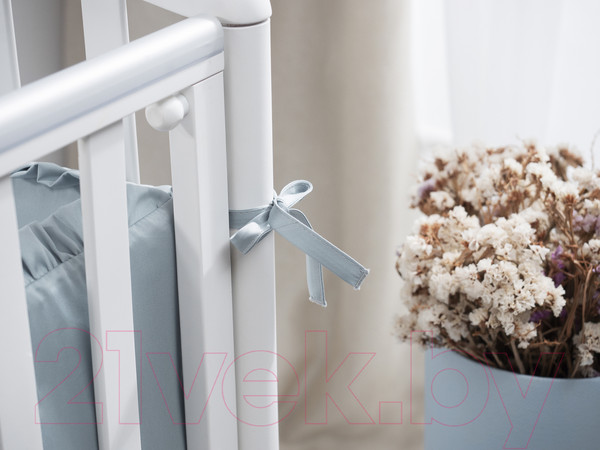 Изображение товара Комплект постельный для малышей Perina Toys Sateen Collection / ТСК6-02.2 (6 предметов, аквамарин)