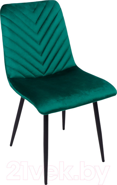 Изображение товара Стул AksHome Violin (зеленый велюр/черный)