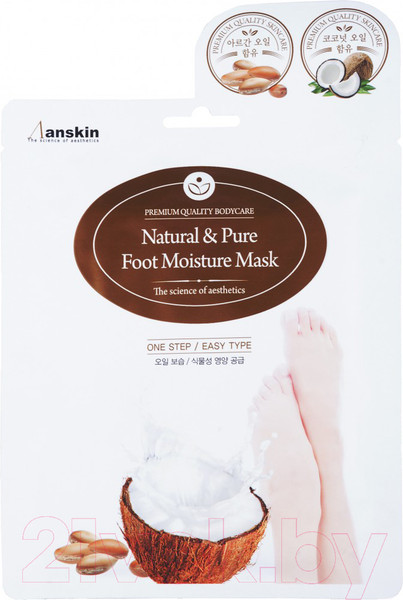 Изображение товара Маска для ног Anskin Natural & Pure Foot Moisture Mask (16мл)
