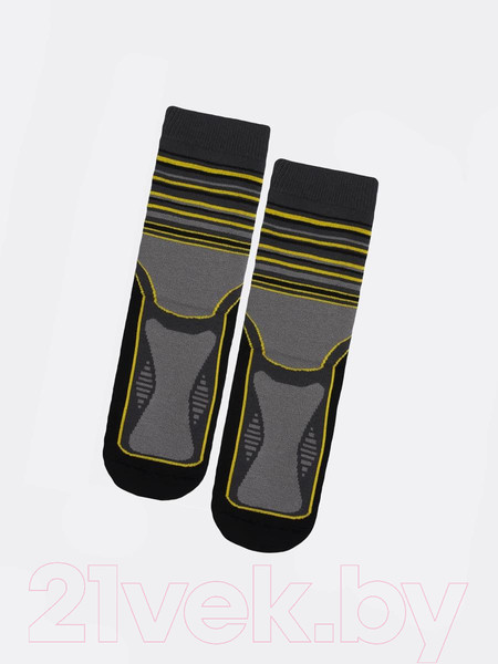 Изображение товара Носки детские Mark Formelle Термо 502T-034 (р.22, темно-серый/желтый)