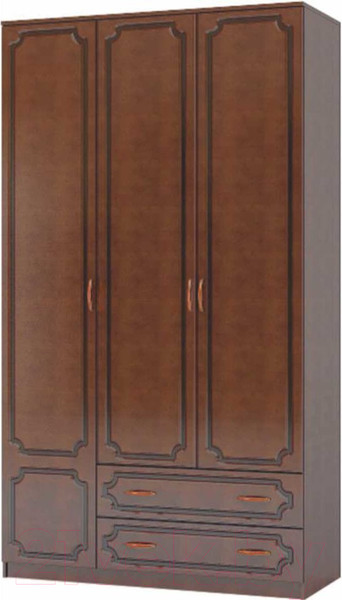 Изображение товара Шкаф Bravo Мебель Лак ШР-3 2 ящика (орех экко/орех темный)