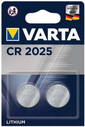 Изображение товара Комплект батареек Varta Lithium CR2025 3V / 06025101402 (2шт)