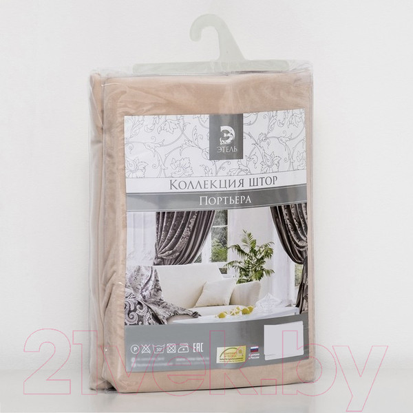 Изображение товара Штора Этель Валенсия Белое золото 2902373 (230x270)