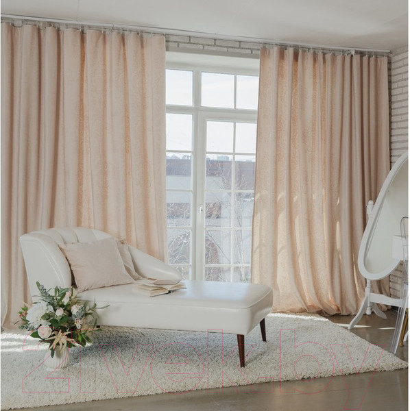 Изображение товара Штора Этель Валенсия Белое золото 2902373 (230x270)