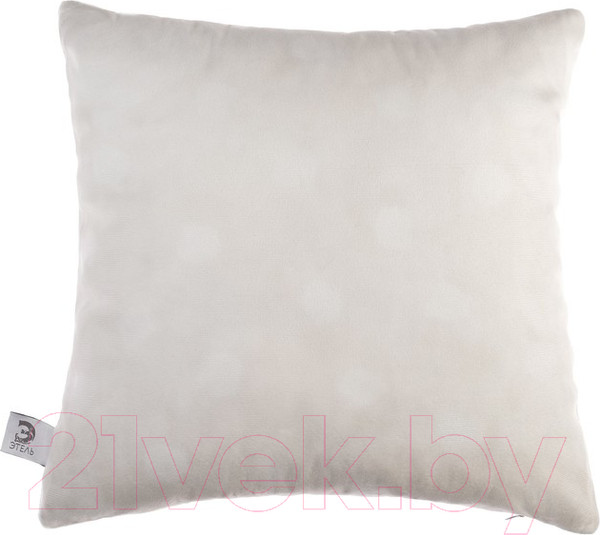 Изображение товара Подушка декоративная Этель Горошек розовый / 4580000 (40x40, велюр)