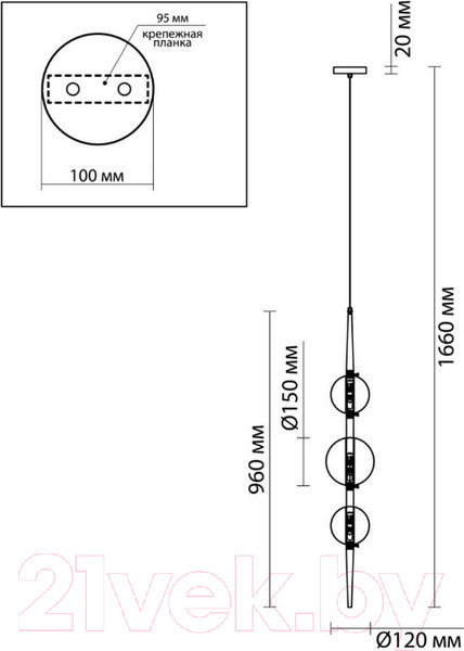 Изображение товара Люстра Odeon Light Lazia 4981/3
