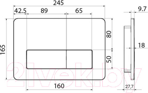 Изображение товара Кнопка для инсталляции IDDIS UNI41CHI77