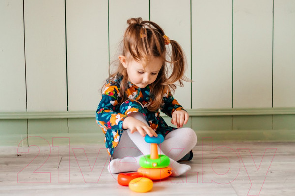 Изображение товара Развивающая игрушка Азбукварик Пирамидка-неваляшка Тигренок Люленьки / 4630027292315