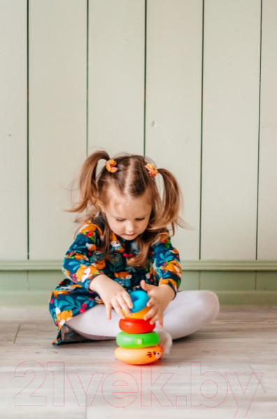Изображение товара Развивающая игрушка Азбукварик Пирамидка-неваляшка Тигренок Люленьки / 4630027292315