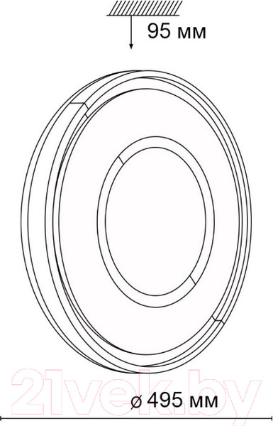 Изображение товара Потолочный светильник Sonex Stoki 3046/EL (белый/черный)