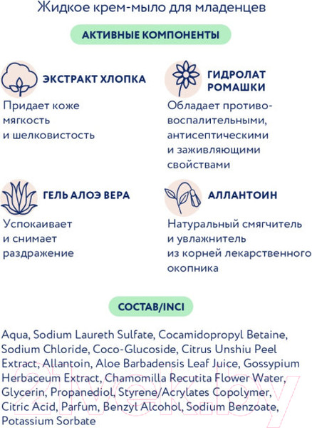 Изображение товара Крем-мыло жидкое детское Bimunica Жидкое для младенцев (250мл)